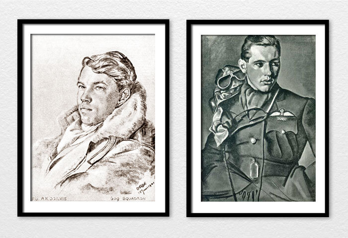Two&nbsp;of the greatest Canadian fighter pilot legends of the Second World War—Squadron Leader Alfred Keith “Skeets” Ogilvie&nbsp;(left, as a Flying Officer, sketch by Cuthbert Orde) and&nbsp;Flying Officer William Lidstone “Willie” McKnight, DFC a…