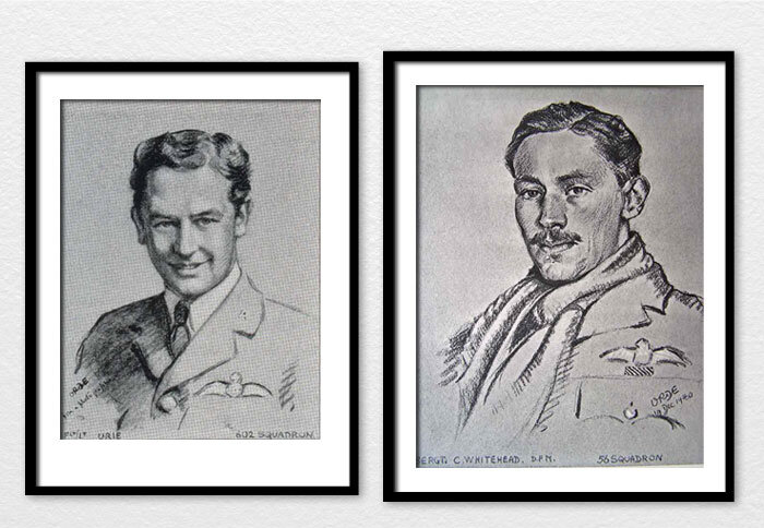 Cuthbert Orde’s sketches of&nbsp;Flight Lieutenant John Dunlop Urie&nbsp;(left)&nbsp;and&nbsp;Sergeant Clifford Whitehead, DFMScottish-born John Urie&nbsp;did what any young man from Glasgow with an interest in aviation would do in 1935—he joined th…