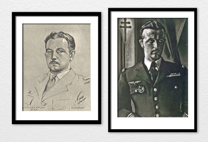 Second Lieutenant&nbsp;(later Colonel)&nbsp;Jean É. François “Moses” Demozay, DSO, DFC and Bar&nbsp;was one of the few pilots of the Battle of Britain painted by both&nbsp;Orde (left, in 1941) and Kennington (right). Born in Nantes in 1915, he joine…