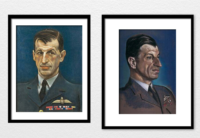 Two portraits of&nbsp;Air Chief Marshal Sir Charles Frederick Algernon Portal, DSO and Bar.&nbsp;Photo via RAF Museum, London