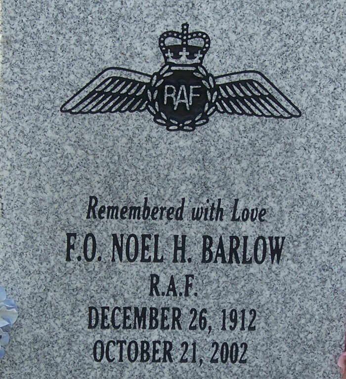 Barlow’s headstone at the Strathmore Cemetery in Alberta shows that, despite the fact that the RCAF&nbsp;made him a pilot and&nbsp;an officer,&nbsp;his true allegiance was to his squadron mates in 242&nbsp;Canadian&nbsp;Squadron and to his beloved l…