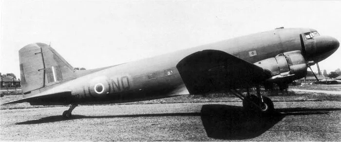 A photo of a 512 Squadron Dakota shows it still with its 24 Squadron code NQ-1. 24 Squadron Daks would form the nucleus of 512 Squadron in June 1943. This particular Dak was lost at sea en route from Lyneham, England to Gibraltar on Christmas Day, 1943. Photo via incidentessgm.blogspot.ca