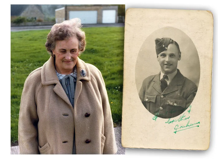 Also in attendance at the unveiling of the plaque was Jean Morris, the sister of tail gunner Graham Evans.