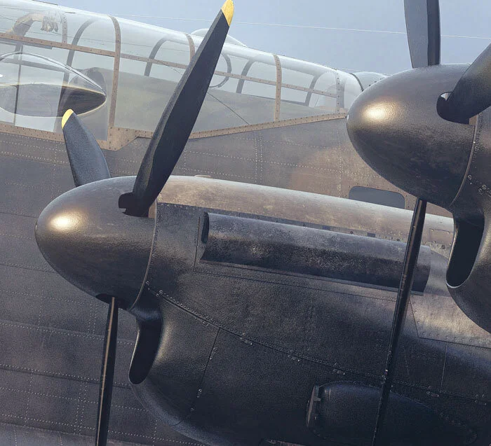 What separates artist Piotr Forkasiewicz from mere mortals in the emerging world of digital art is his studied sense of texture and knowledge of the operational effects on a warhorse like the Lancaster; in particular, the effects of engine heat on t…