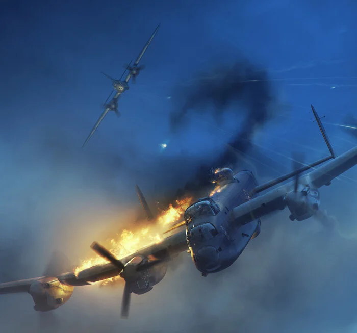 Lancaster BH-U, nicknamed Luck of the Irish, took off from RAF Faldingworth at 2037 on the night of 24 July 1944, headed for Stuttgard. There were three survivors of the battle between LM178 and the Ju88 night fighter—Dunseith the Rear Gunner, Forma…