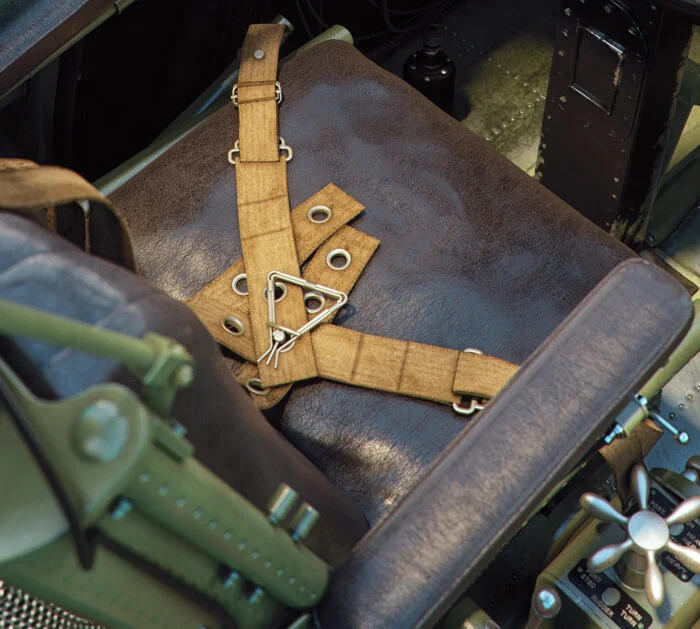 Leather, steel, Bakelite and canvas—there is no texture which Piotr does not nail perfectly. Interior by Piotr Forkasiewicz