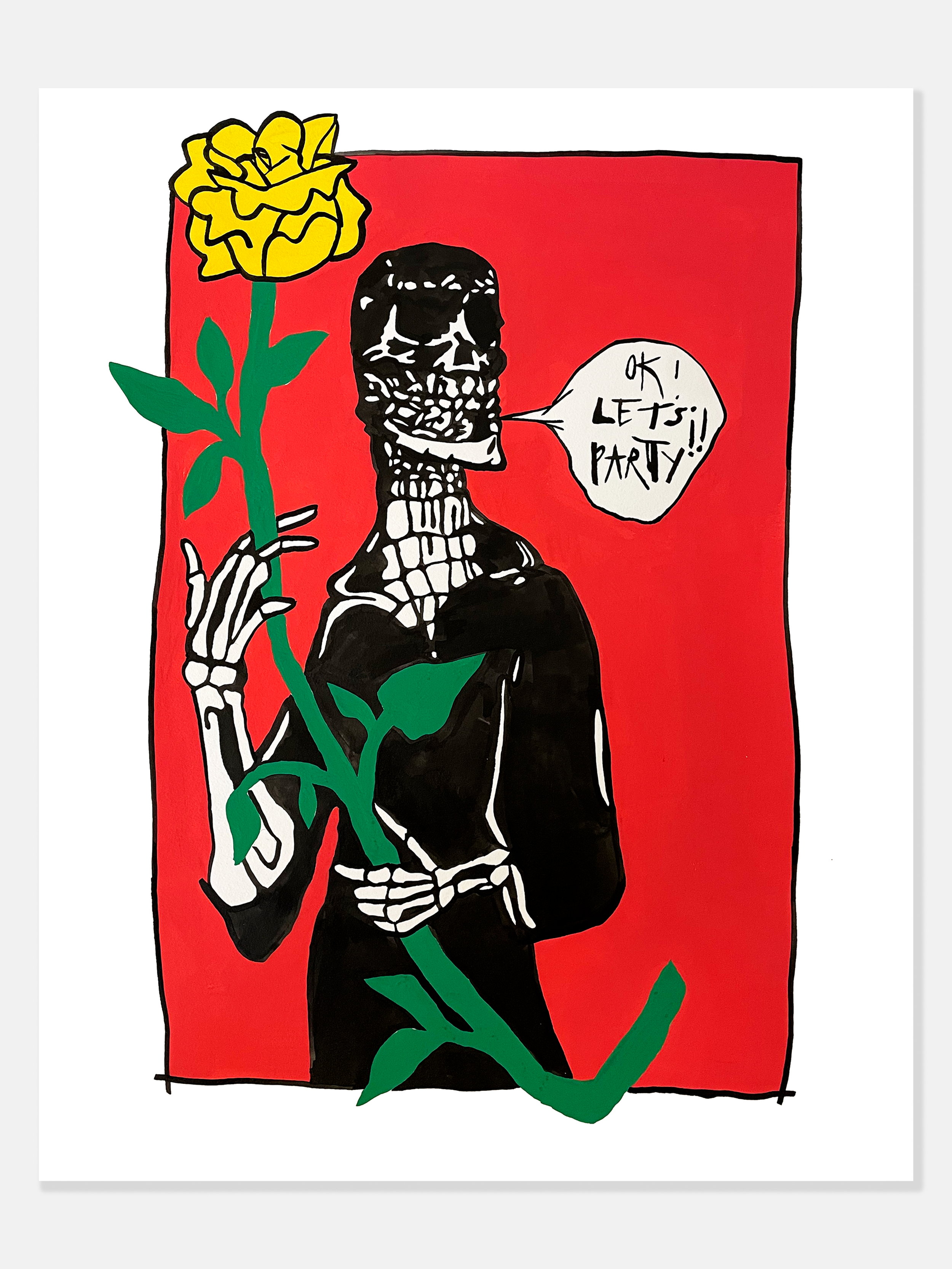 OK LET'S PARTY V2 (18"x24")