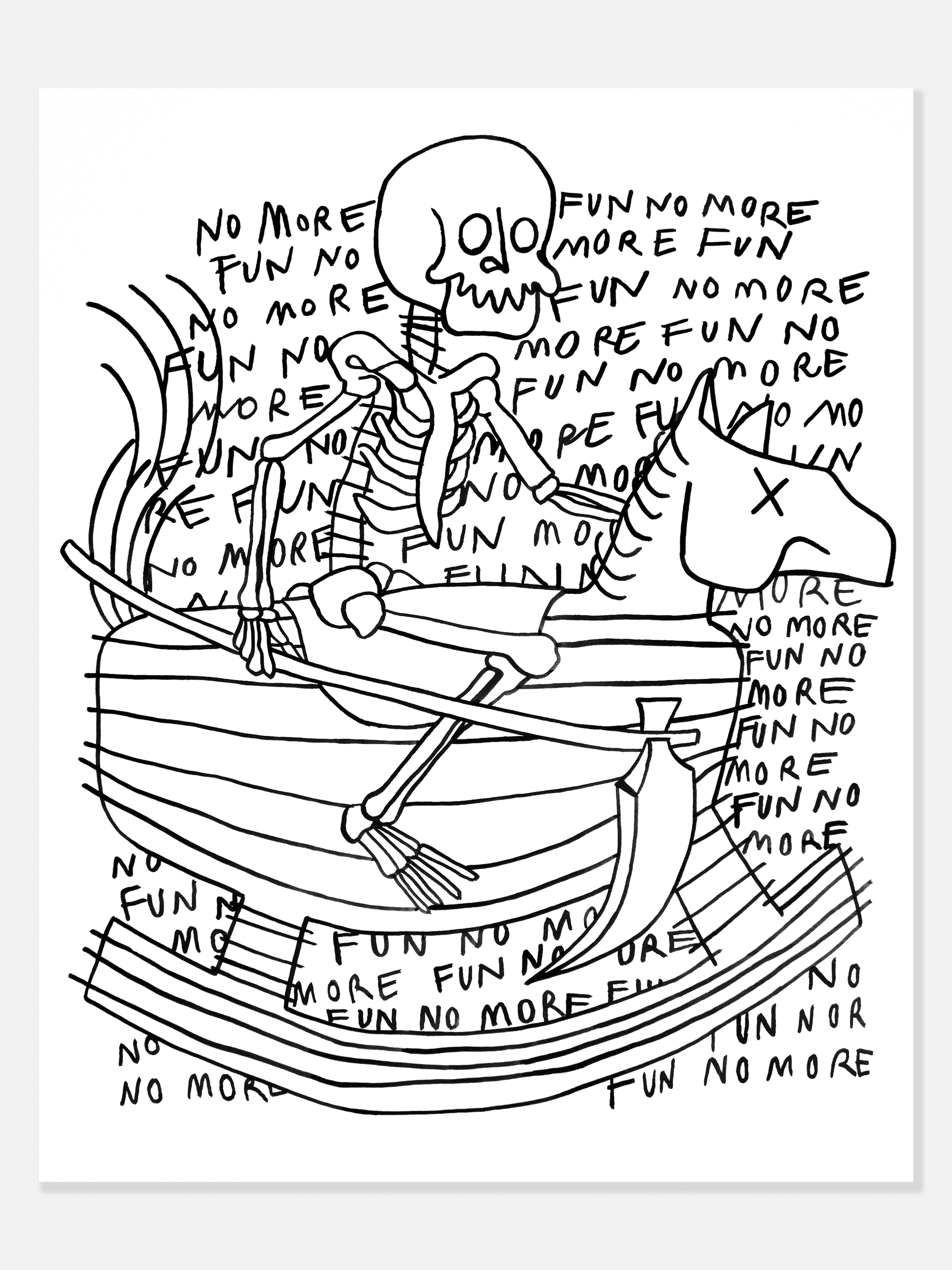 NO MORE FUN (18"x24")