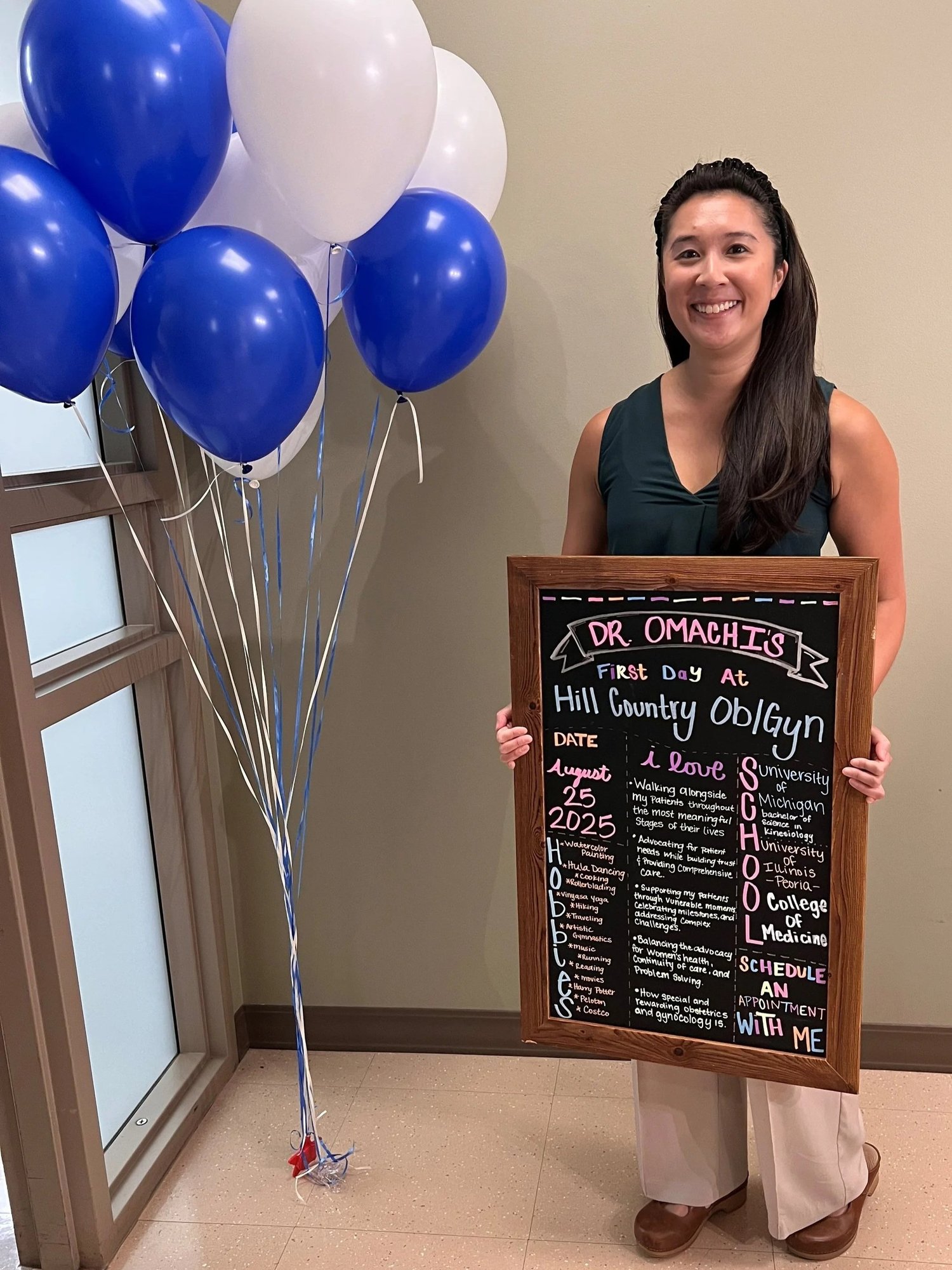 Dr. Katelyn Omachi - Get to Know Dr. Omachi - Austin OB/GYN — Hill ...