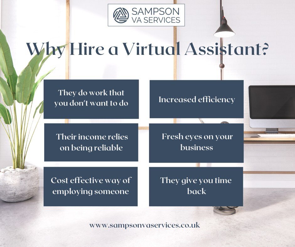 These are only 6 reasons, I could give you at least another 30. ⁠
⁠
Businesses hire Virtual Assistants for many reasons. What is yours?⁠
⁠
Book a discovery call to see how we can help your business. ⁠
⁠
https://calendly.com/sampsonvaservices/45min-di