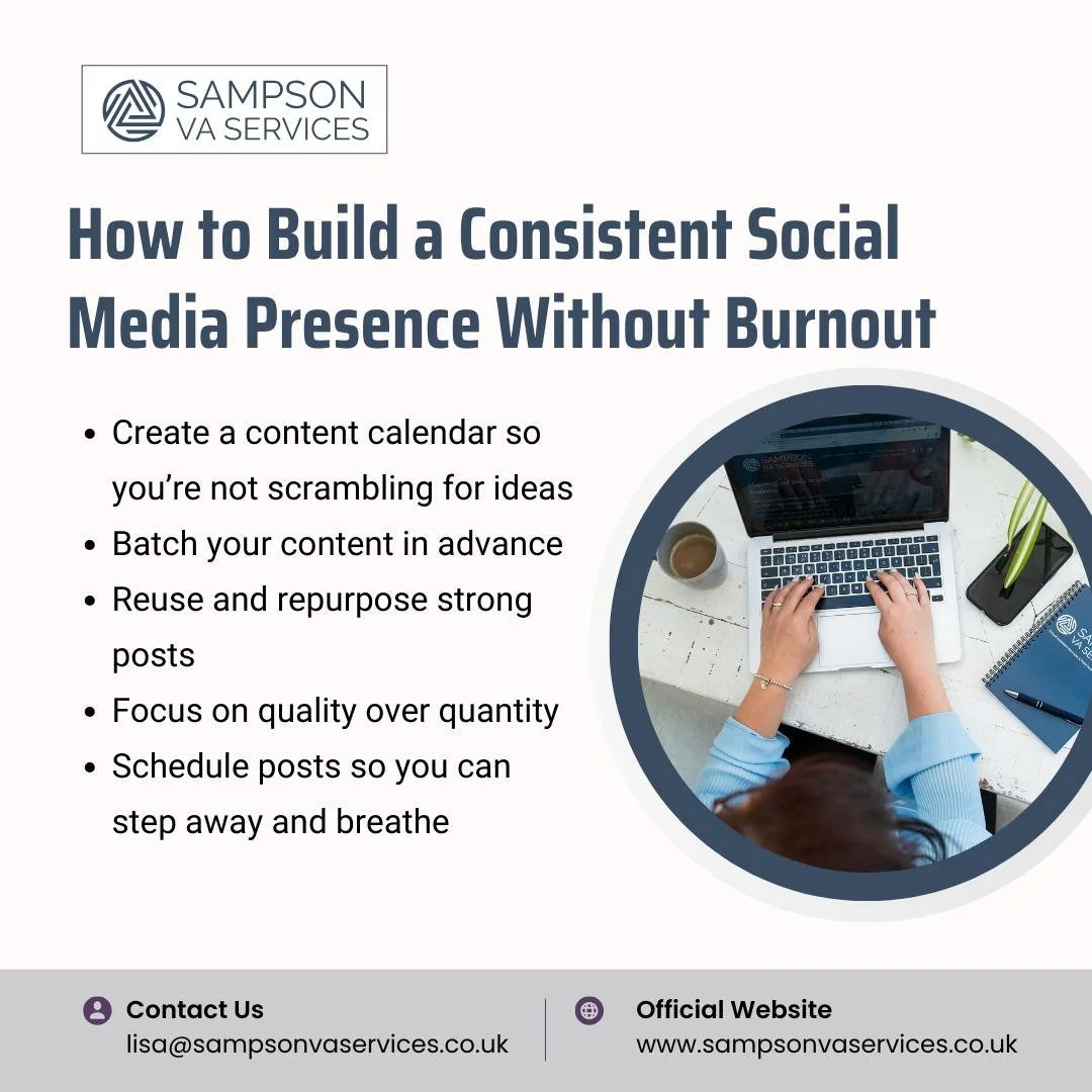 Trying to stay consistent on social media without burning out? You&rsquo;re not alone.
The key is smart planning &mdash; not endless posting.

Here&rsquo;s what works: ✅ Create a content calendar so you&rsquo;re not scrambling for ideas
✅ Batch your 