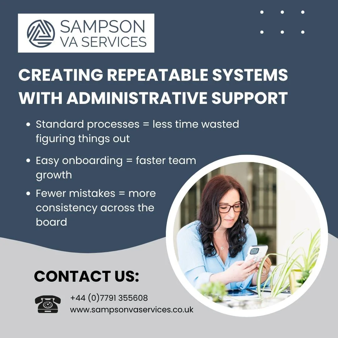 Creating repeatable systems isn&rsquo;t about adding complexity, it&rsquo;s about making the workday smoother for everyone involved.

✅ Standard processes = less time wasted figuring things out
✅ Easy onboarding = faster team growth
✅ Fewer mistakes 