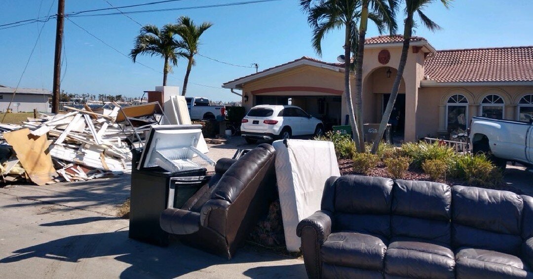 HEART 9/11 #Hurricane #Ian response team is working tirelessly in the close-knit community of #CapeCoral Florida removing flood damaged material/items from this home along with giving hope to impacted victims. Support our work https://bit.ly/3qT87kX 