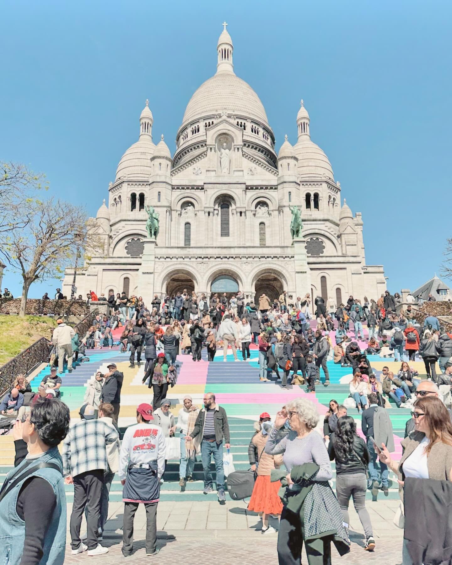 It&rsquo;s hard to believe that more than two decades have now passed since my first trip to Paris. I remember sitting here on these very steps like it was as yesterday and one day I hope to sit here again with my son and his father. #lostinthecrowd 