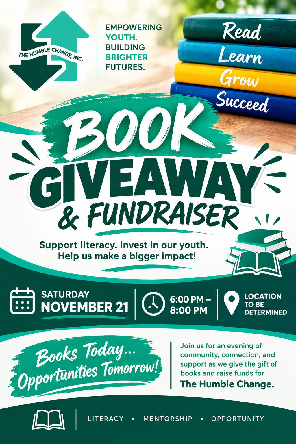 The Humble Change 11:21 Books Today, Brighter Futures.png