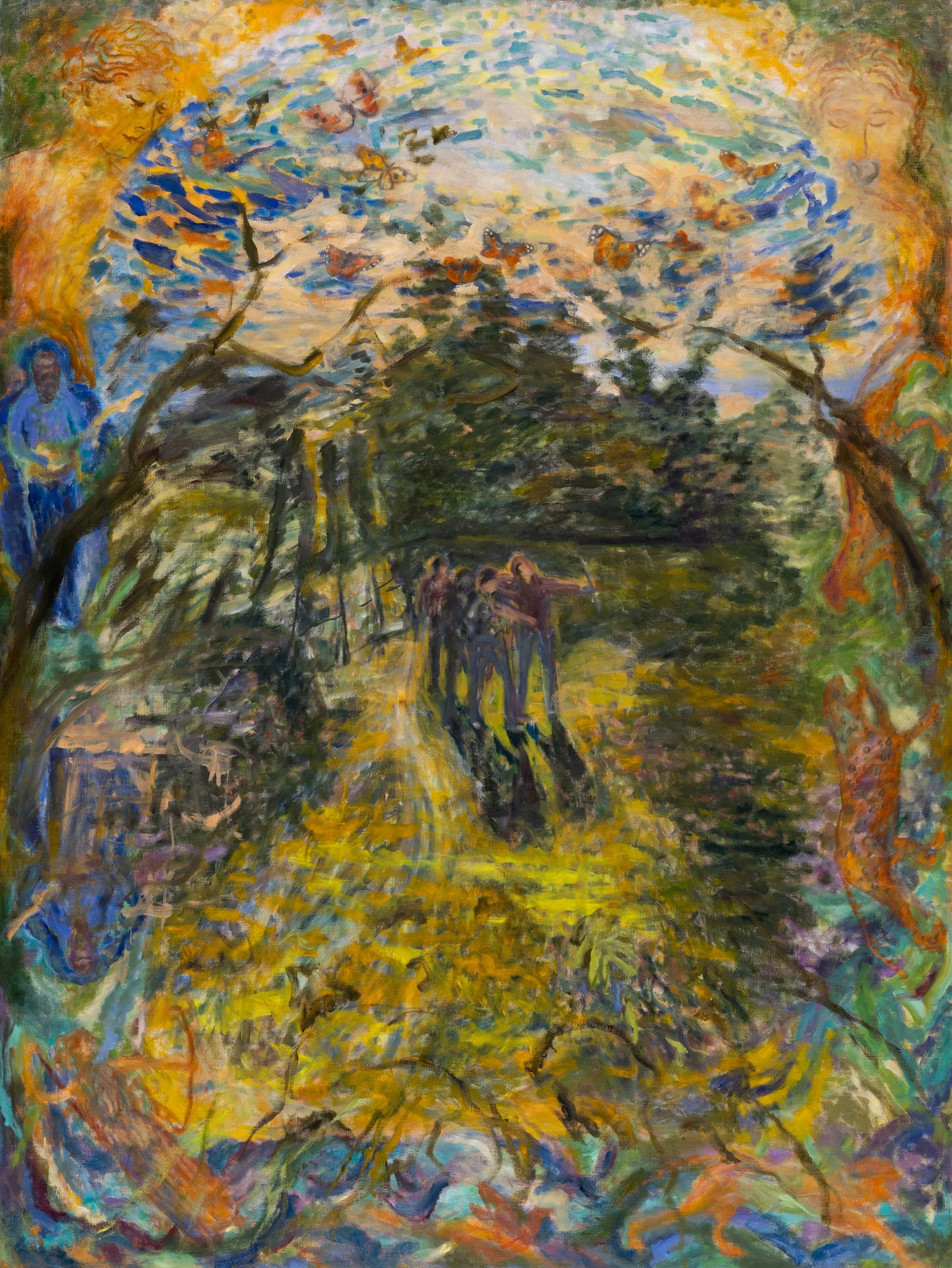 Archery Practice, Oil on linen, 48 x 36" 2026