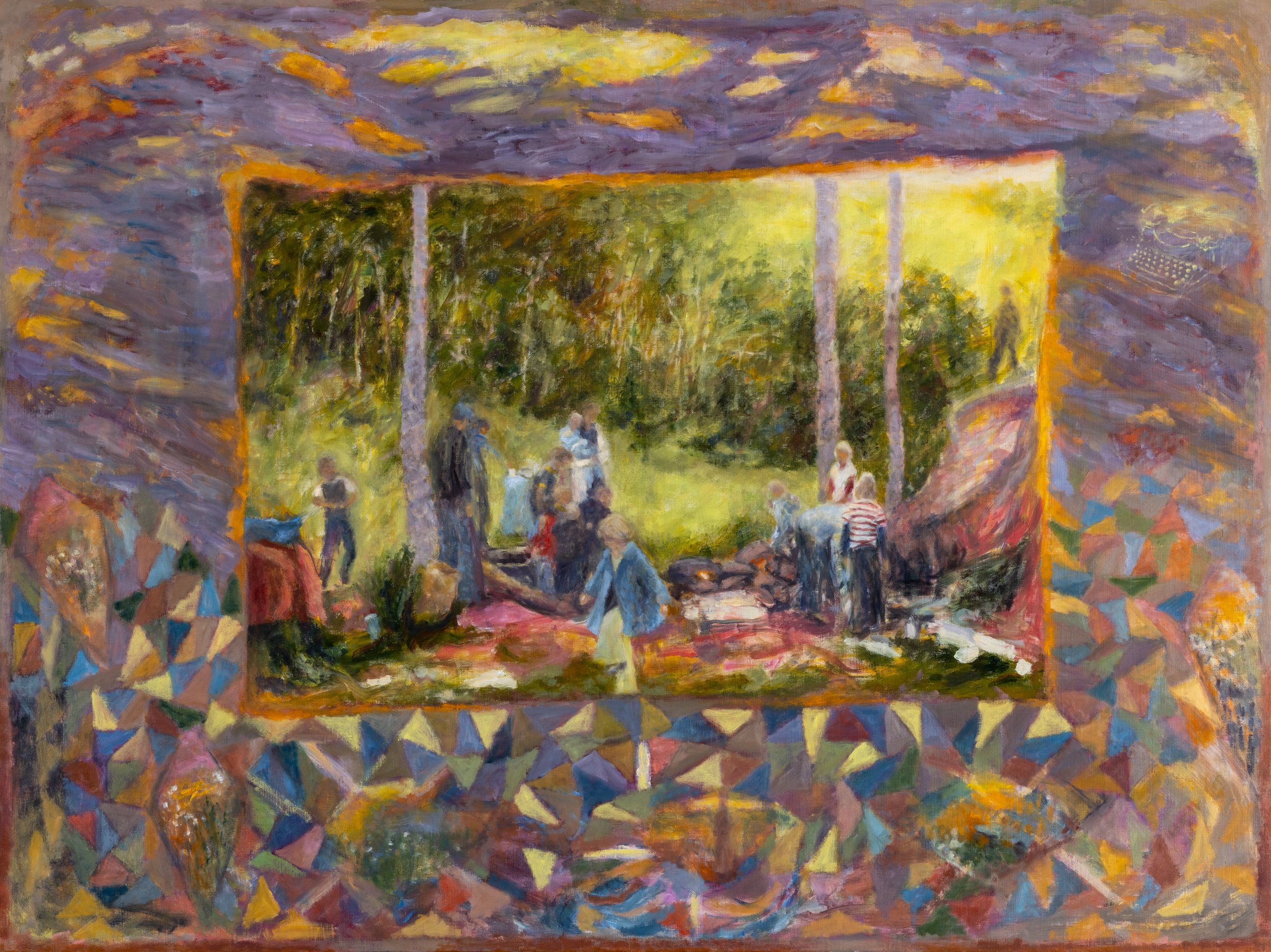 Mineral Basin, Oil on linen, 30 x 40" 2026