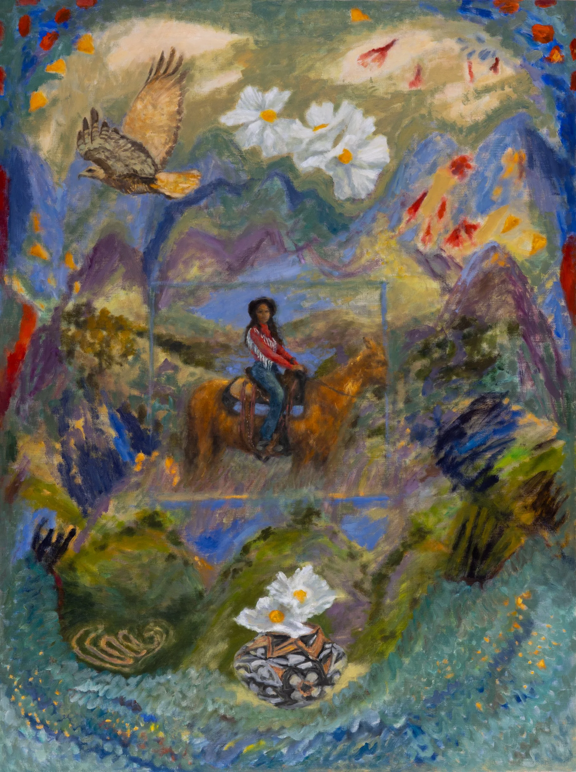 California Trails, Oil on linen, 40 x 30" 2026