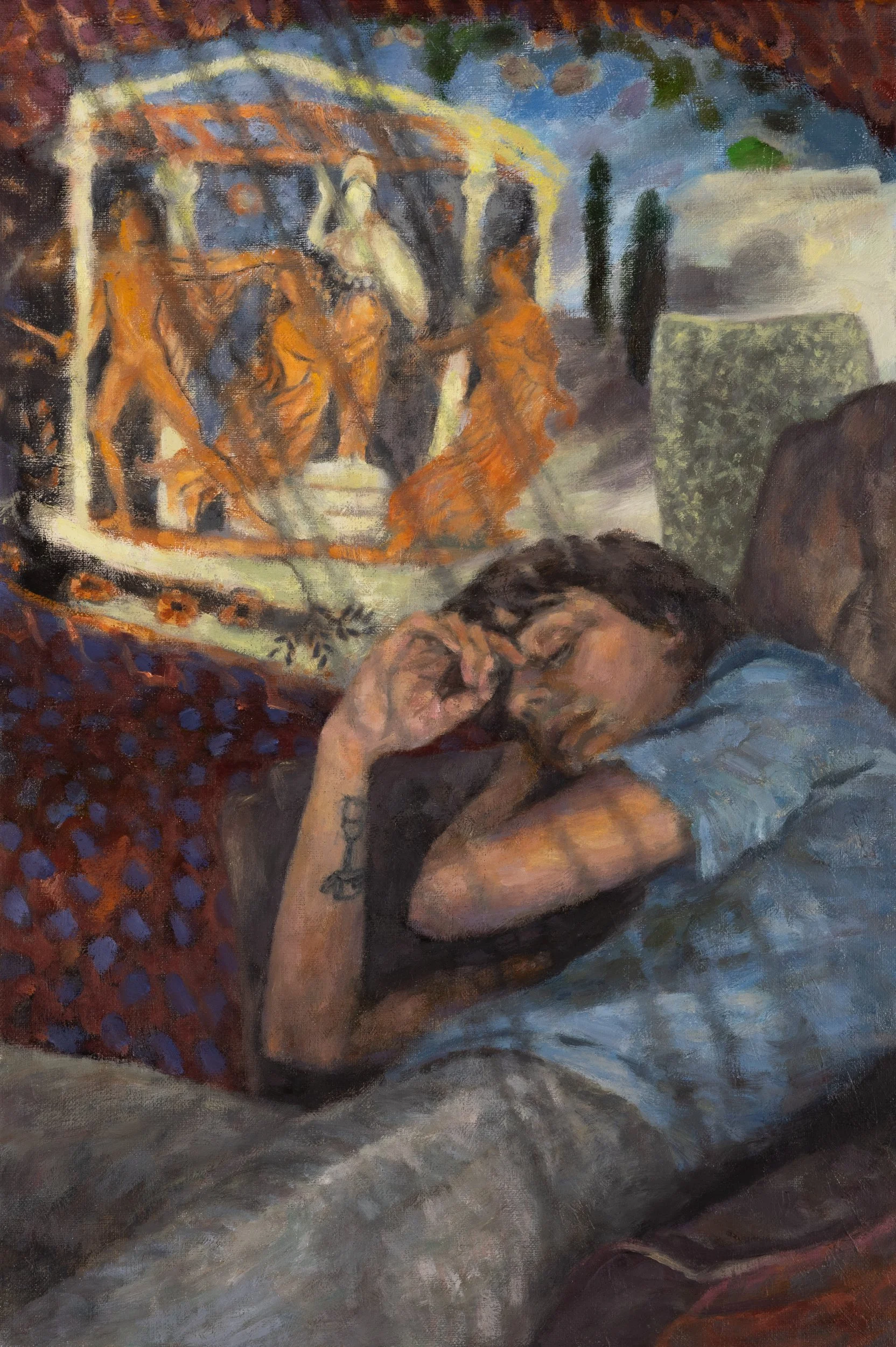 Dreaming of Cassandra, Oil on linen, 18 x 12" 2026