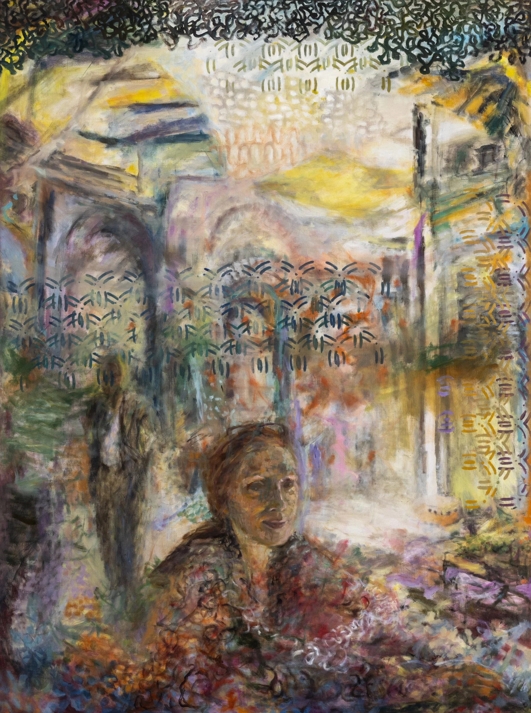Dreaming of an Unknown City, Oil on linen, 48 x 36" 2026