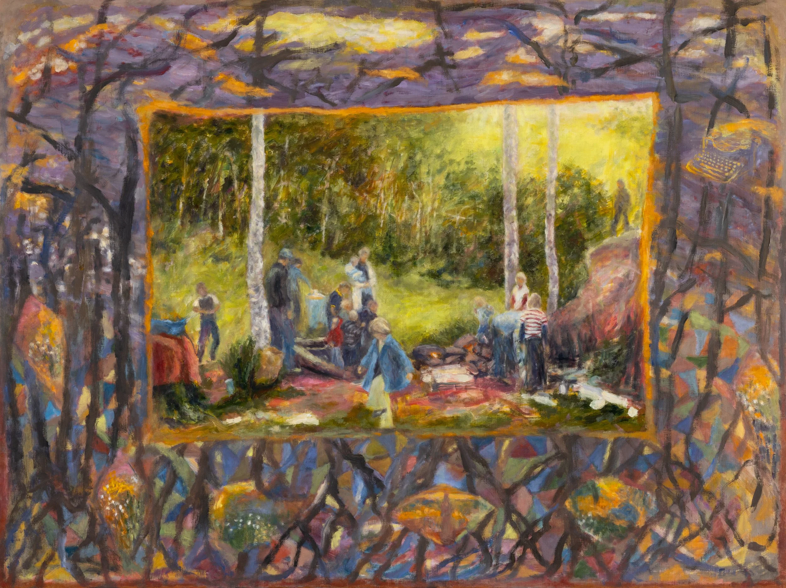 Mineral Basin, Oil on linen, 30 x 40" 2026