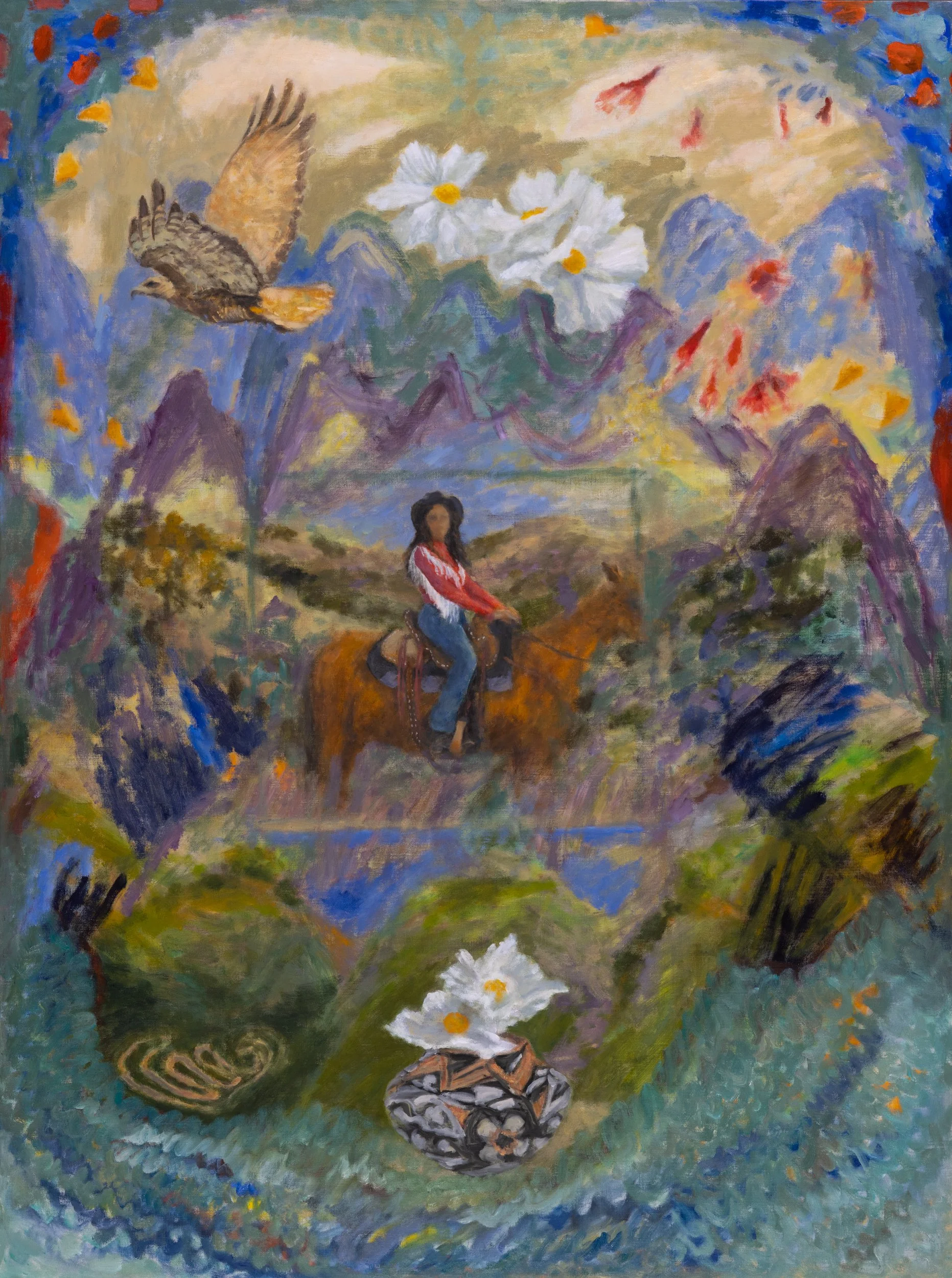 Pacific Trails, Oil on linen, 40 x 30" 2026