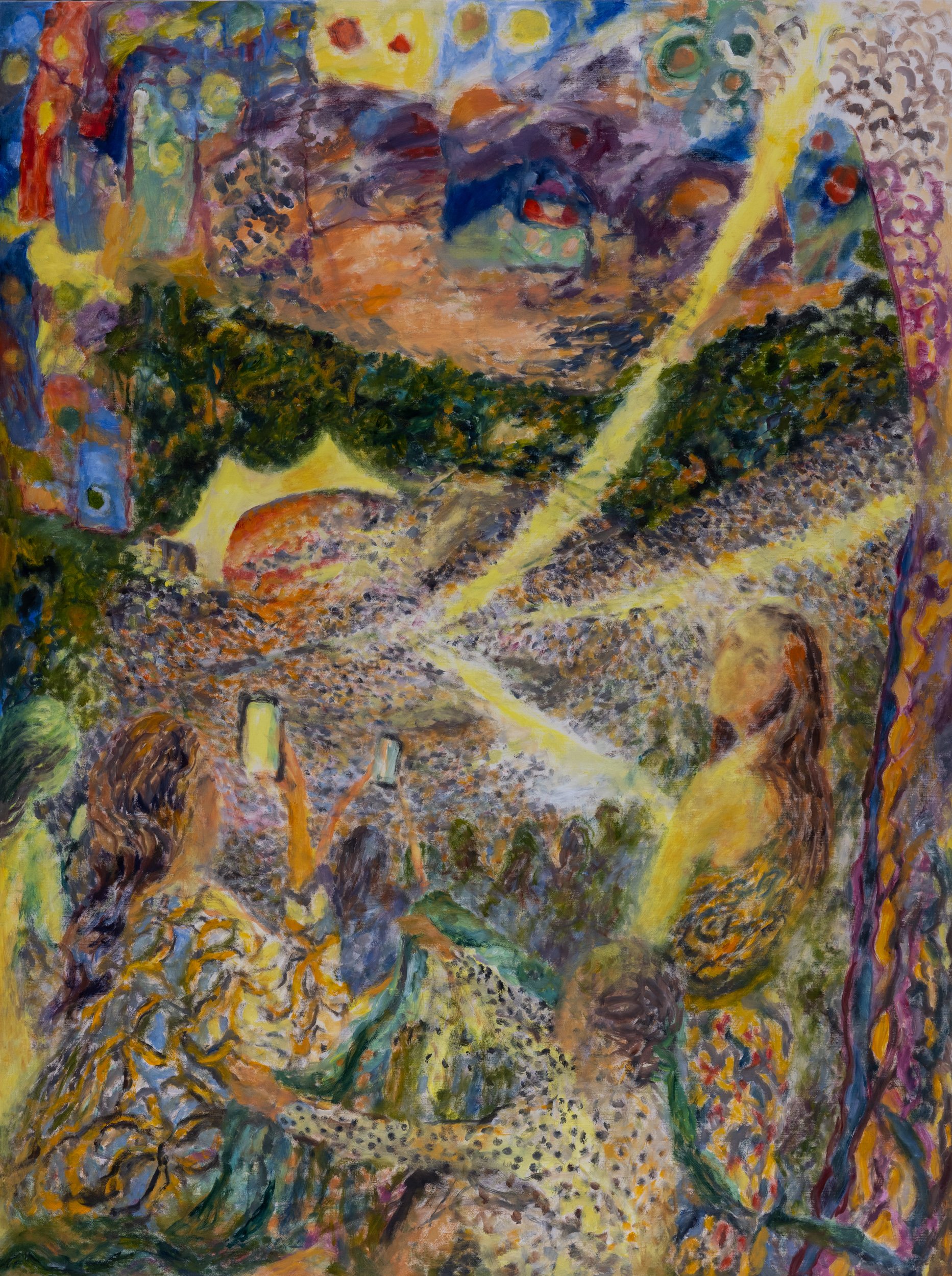There Were Banners in the Sky, Oil on linen, 40 x 30" 2026