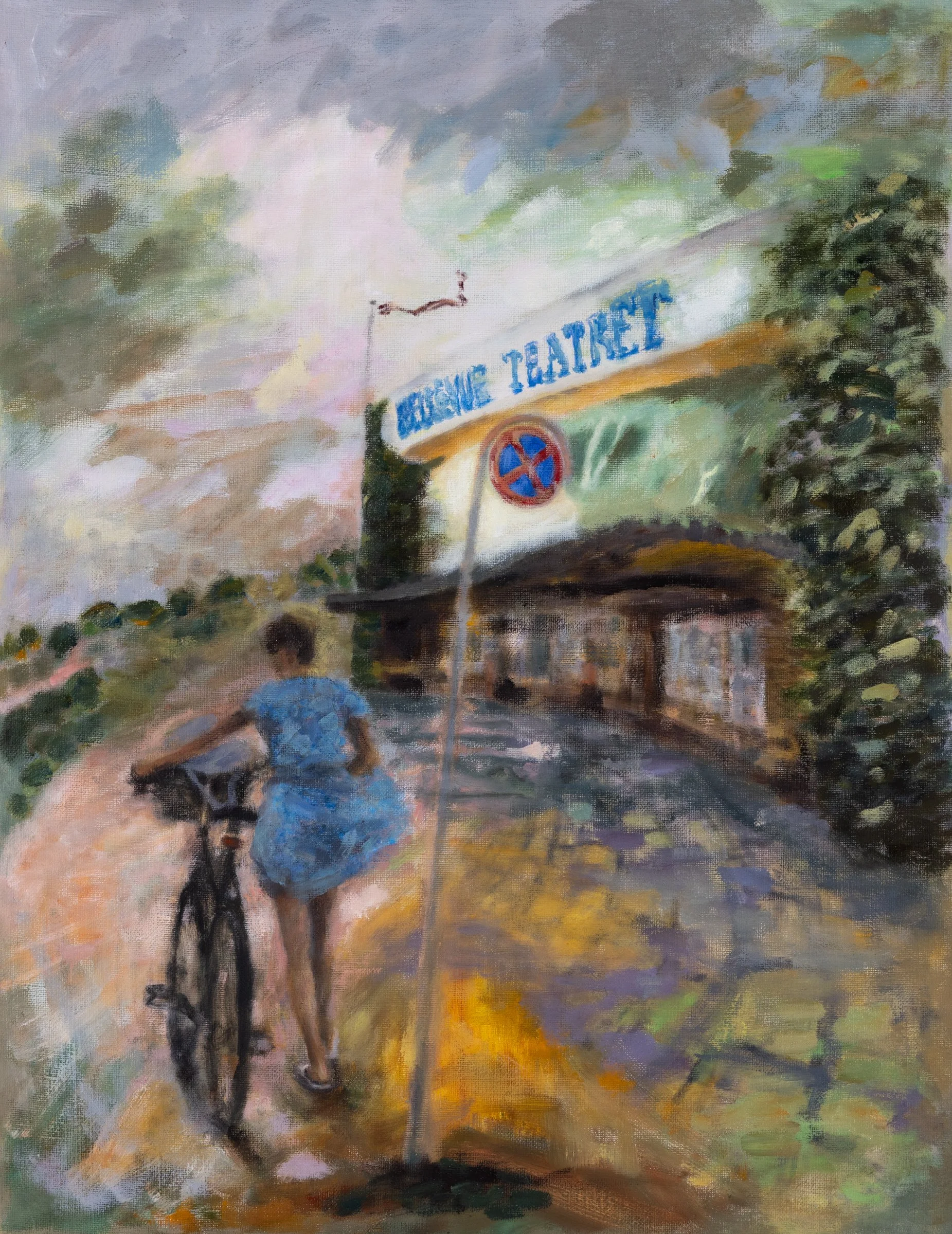 Towards the Øresund, Oil on linen, 18 x 14" 2025