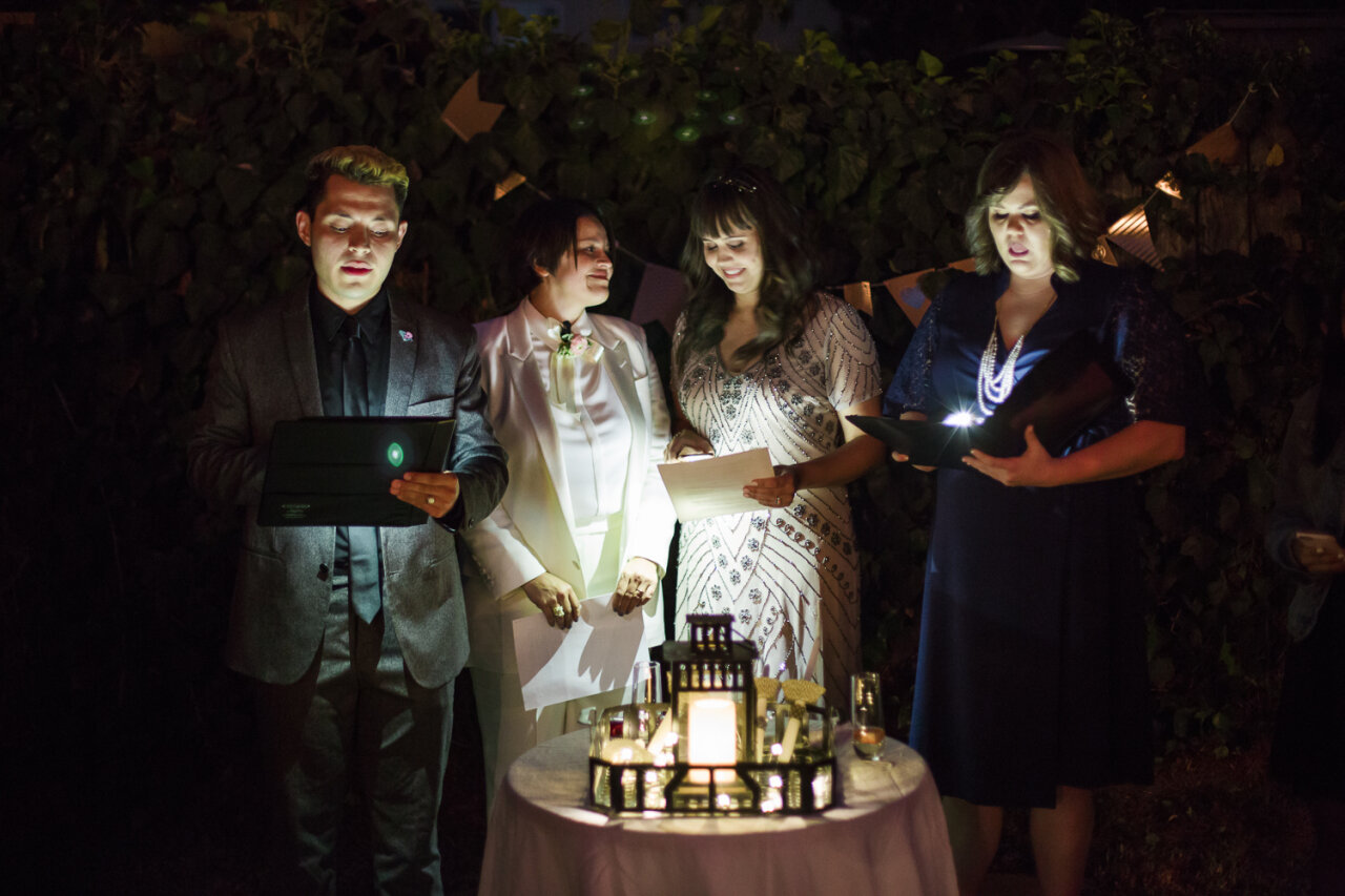 Haylee &amp; Sonia's Post-Elopement Unity Candle Ceremony, DTLA &amp; East Los Angeles