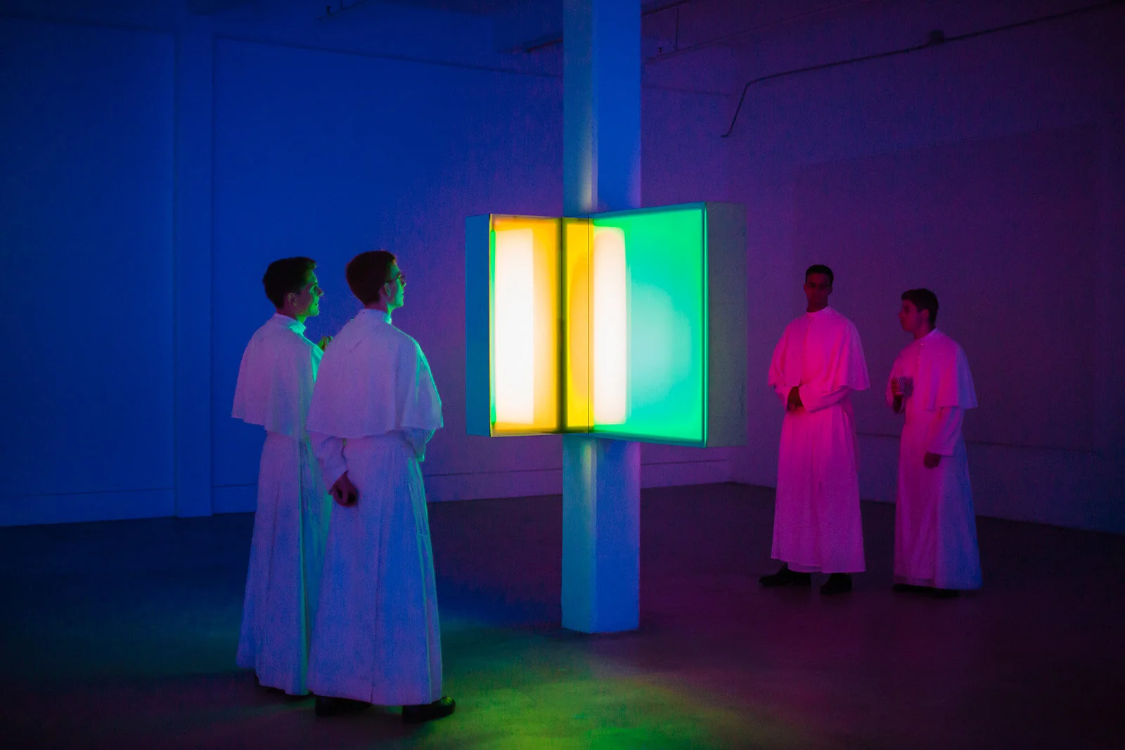 Bridge Projects: Inaugural Exhibition, Phillip K. Smith, 10 Columns