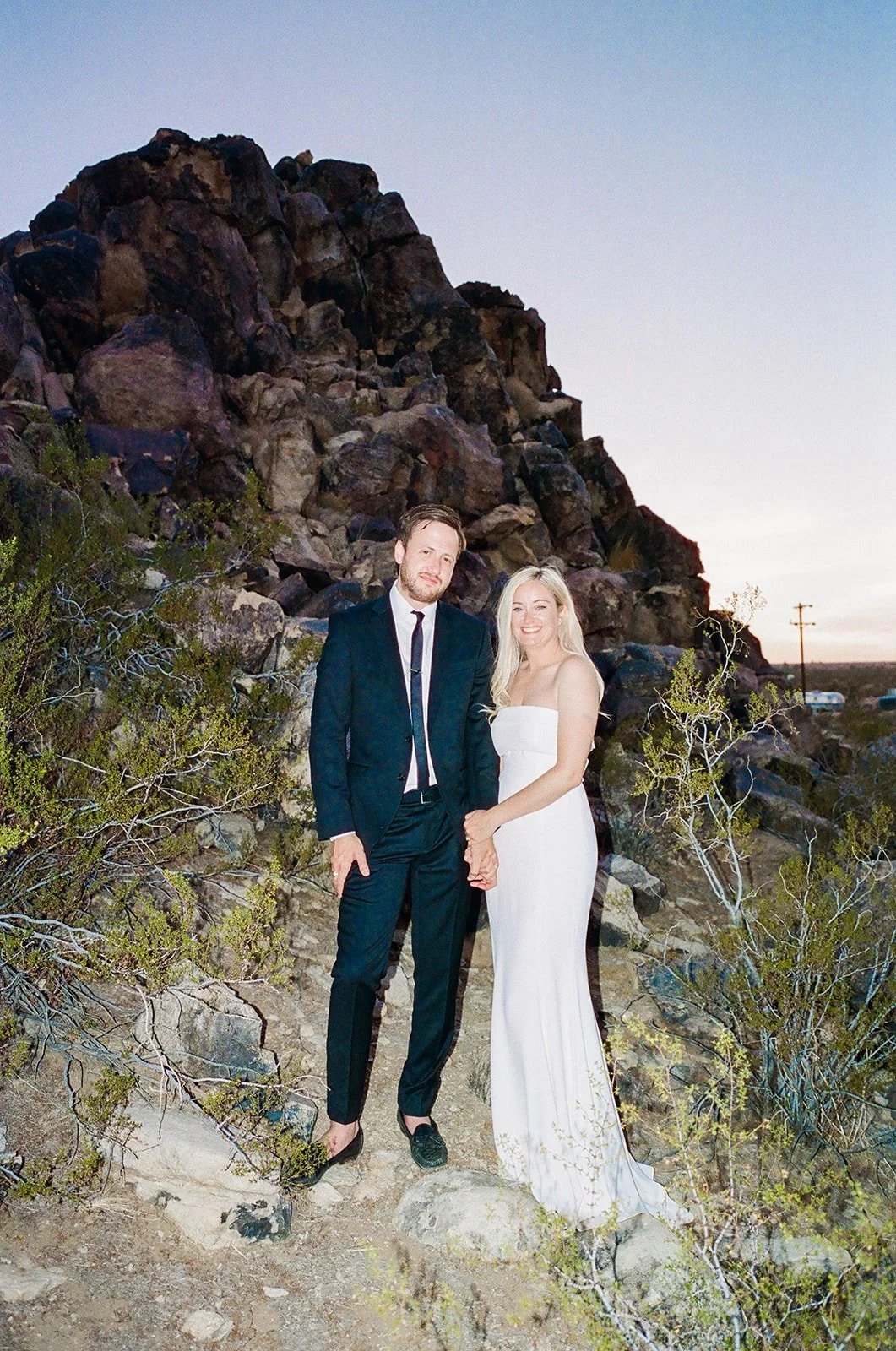 Elizabeth &amp; Steven's Intimate Morada Desert Home Wedding, Joshua Tree