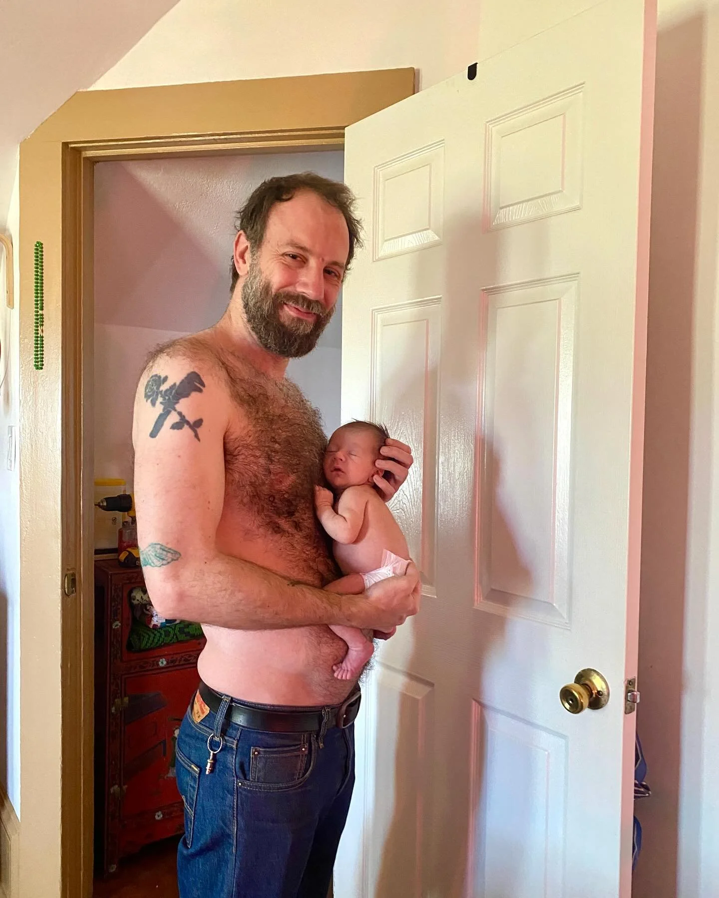 Happy first father&rsquo;s day to you, Luke. Thank you for loving us with everything you have. Fatherhood looks good on you. 🌹