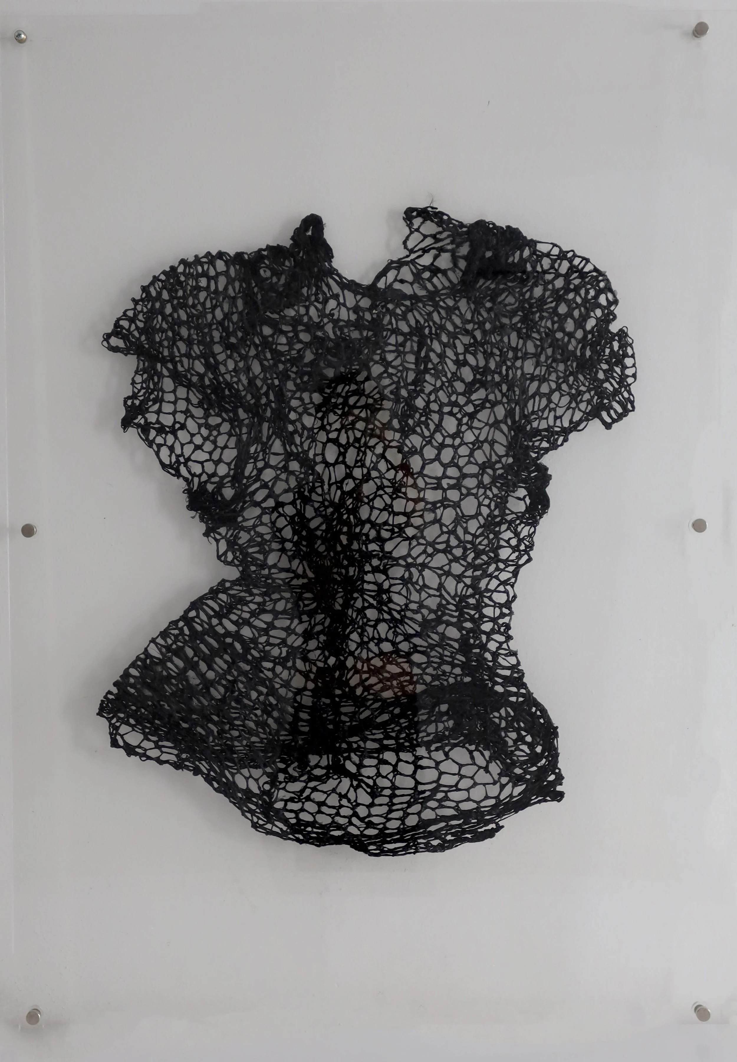 SILK CROCHET ON ACRYLIC FRAME