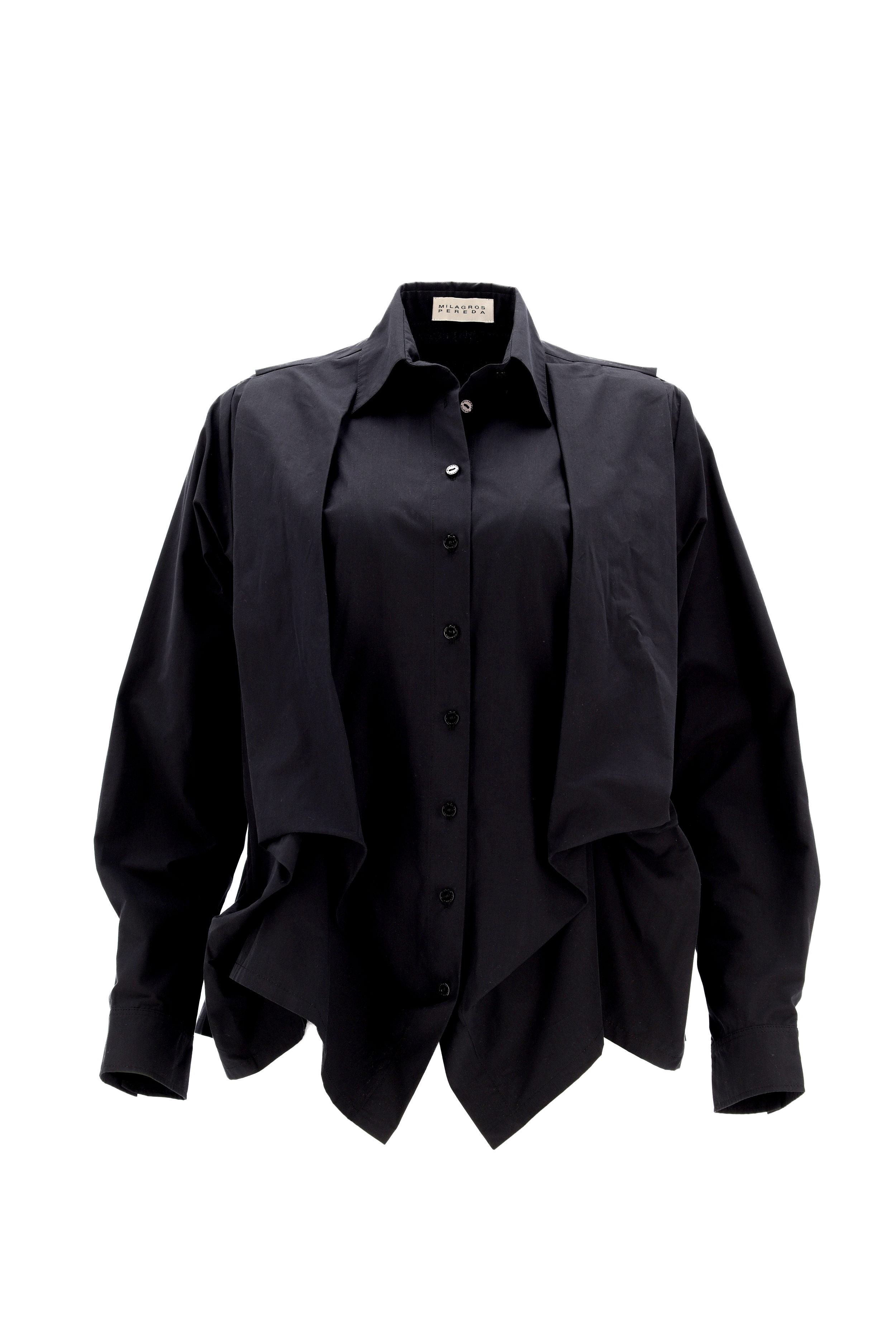 PLATED POPLIN SHIRT