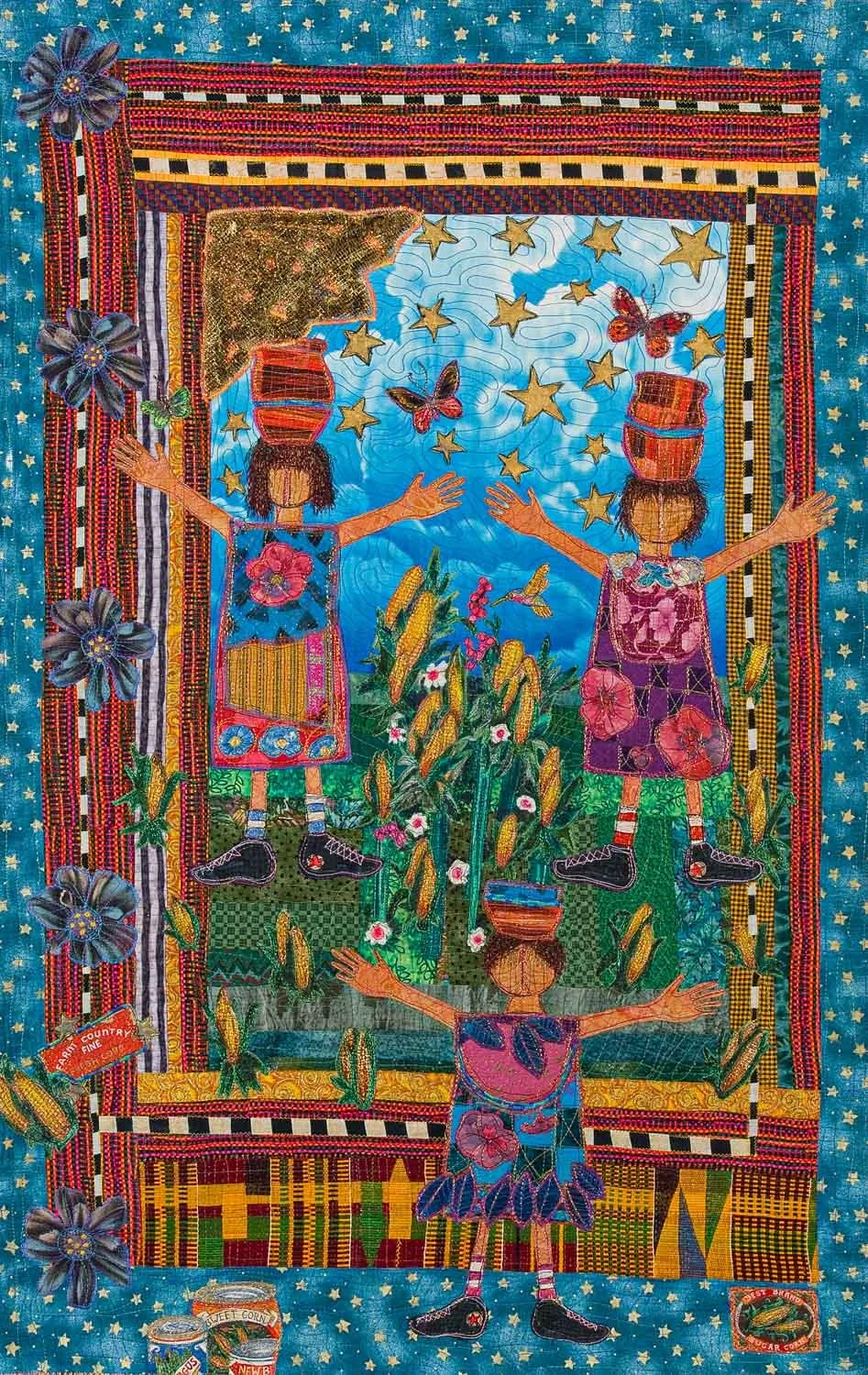 PLAYIN' IN THE CORNFIELDS ~ 43 x 28 inches