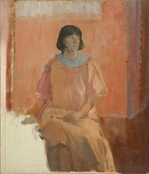 Lennart Anderson, &ldquo;Portrait of Jane Bagley&rdquo; (1963) oil on canvas 42 x 36 in, Collection of @hirshhorn.
Hirshhorn Museum and Sculpture Garden, Smithsonian Institution, Washington, DC, Gift of Joseph H. Hirshhorn, 1966
