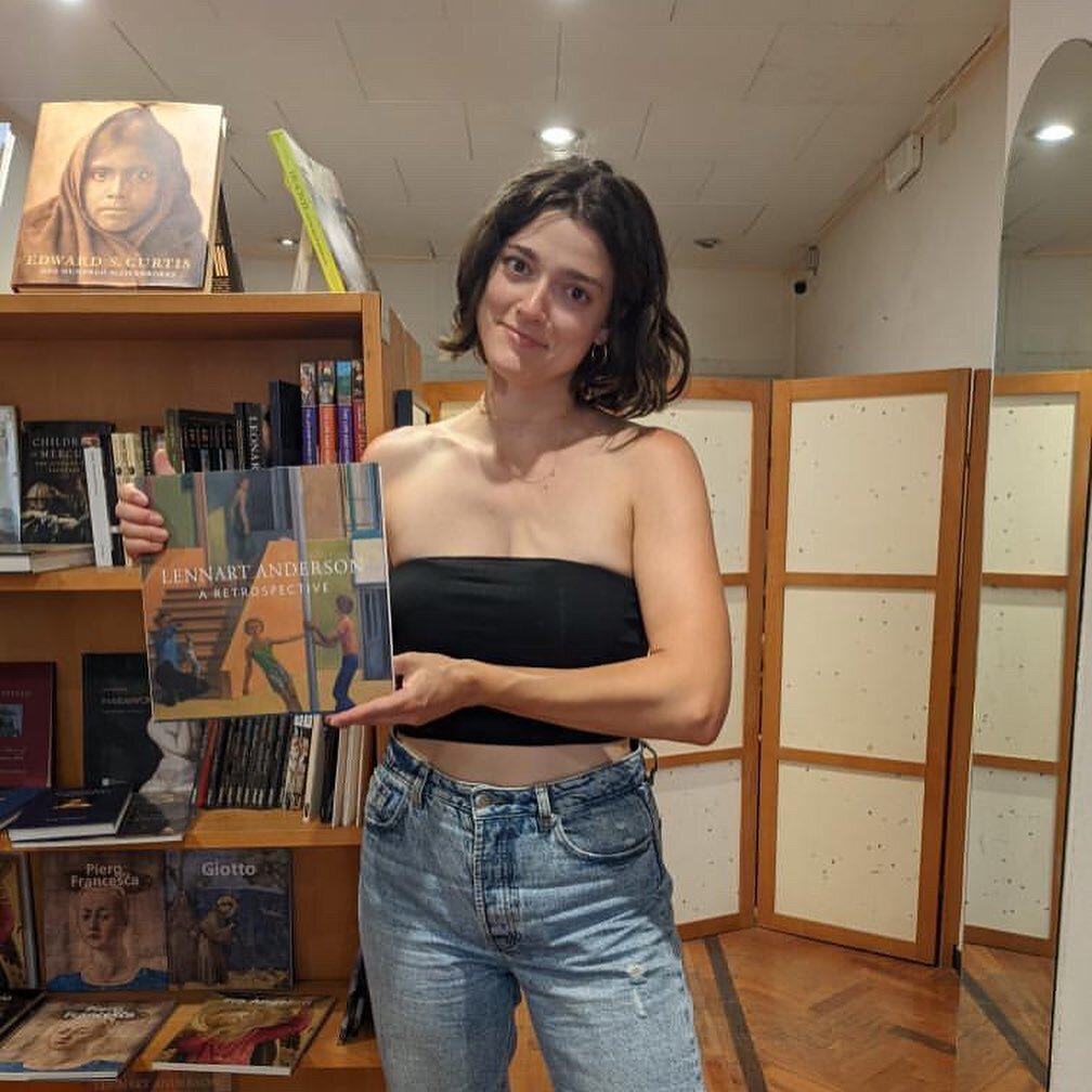 Curator Rachel Rickert @rayrickk is in Firenze, checking out the retrospective&rsquo;s book at the @papexbookshop! Pick up a copy for yourself at this beautiful independent bookstore in Italy!