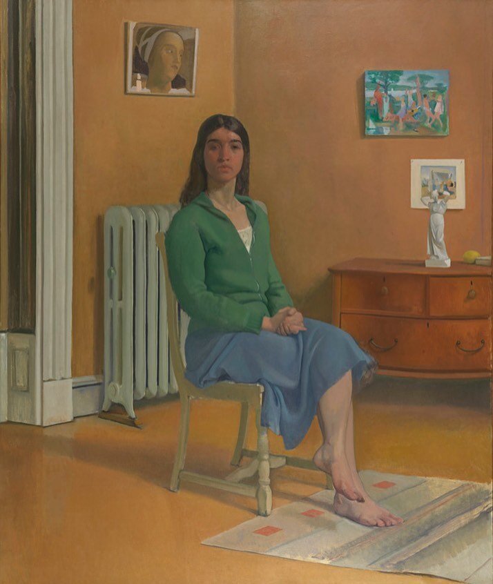 Lennart Anderson, &ldquo;Portrait of Barbara S.&rdquo; (1976-77) Oil on canvas 72 1/8 x 60 1/4 in.  Gift of the Pennsylvania Academy Women's Committee, Balis and Co., Mrs. E.R. Detchon, Jr., Mrs. Kenneth W. Gemmill, J. Welles Henderson, The Blanche P