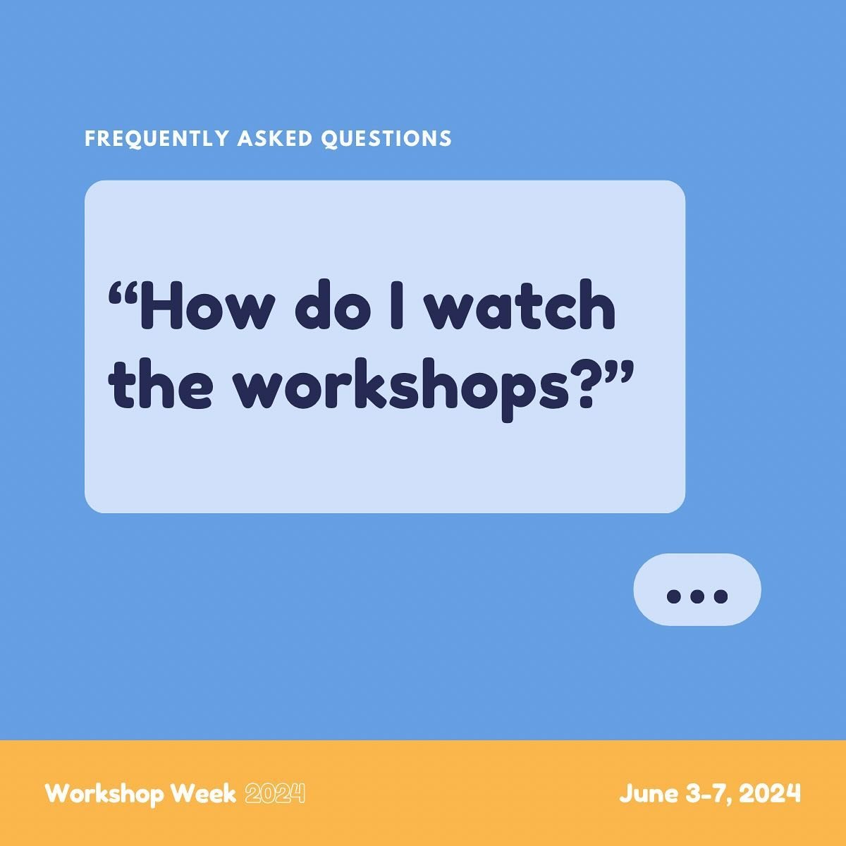 &ldquo;Do I have to log in somewhere special to see the workshops?&rdquo;

Everything will be on the Workshop Week website when the event starts.

All you need to do is make sure you&rsquo;re signed up at www.workshopweek.co , and everything you need
