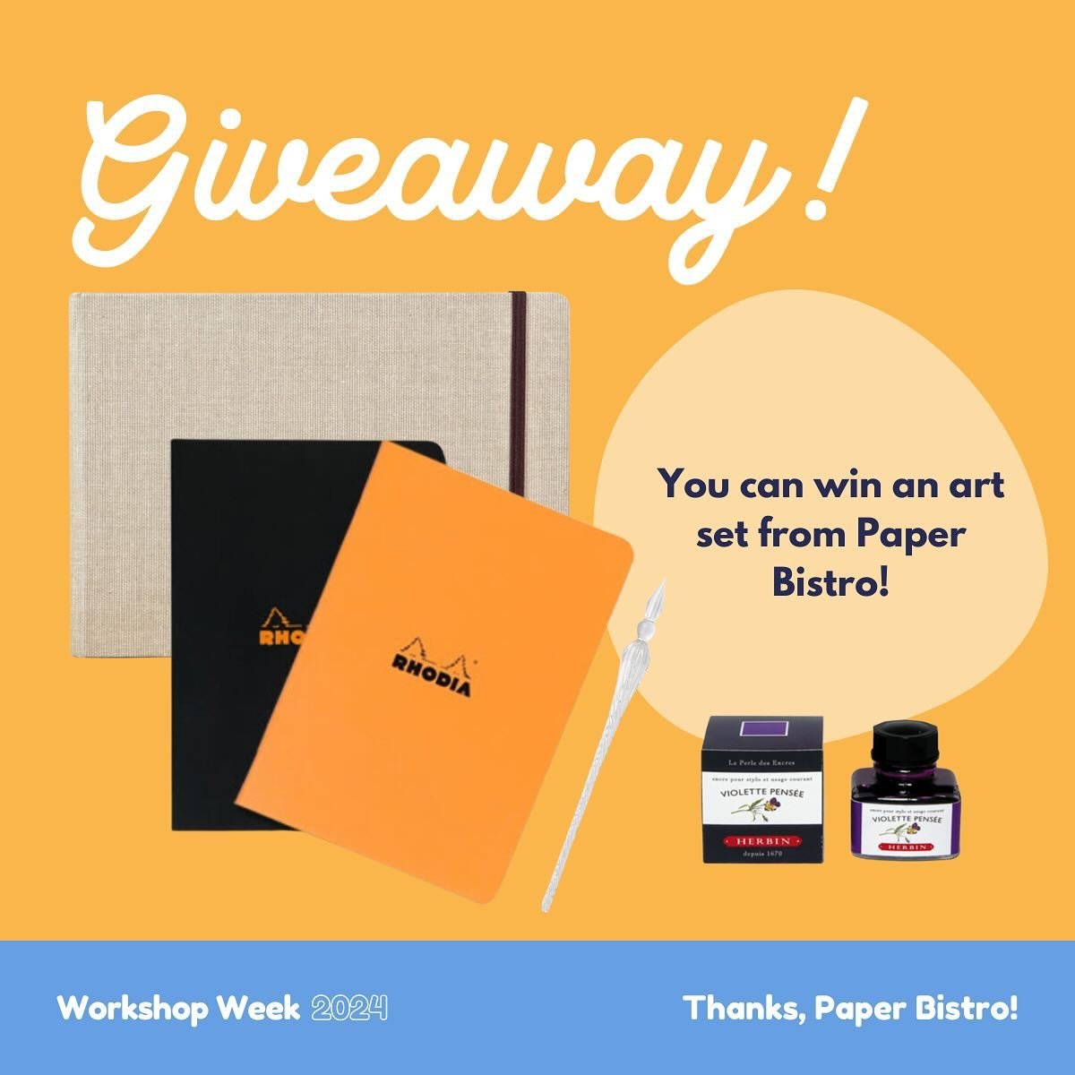 We have sooo many amazing giveaway items for you this year at Workshop Week! Like this one from Paper Bistro ... how awesome would it be to win this?!

&ldquo;How do I win?&rdquo;, you ask?

The rules are simple (and, dare we say, nonexistent 😉)

Al