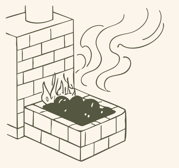 Brick stove