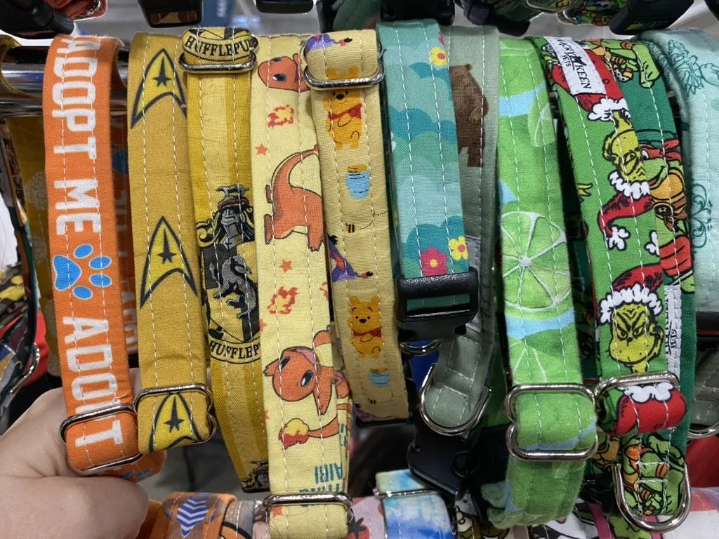 M Dog clip collar 3/4"  *READY TO SHIP*