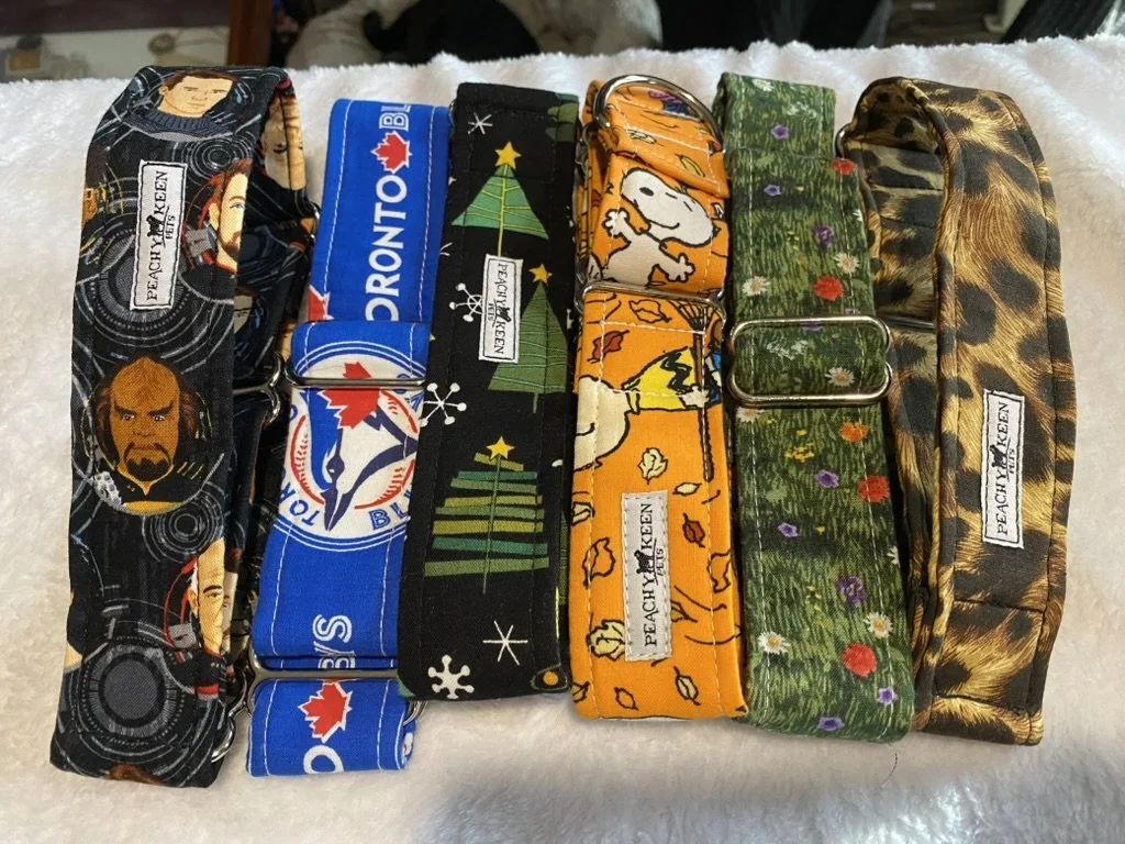 M 1.5" fabric martingale  *READY TO SHIP*