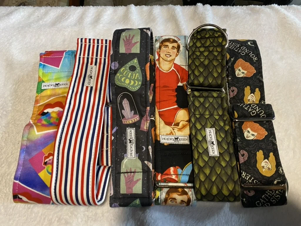 L 2" fabric martingale  *READY TO SHIP*