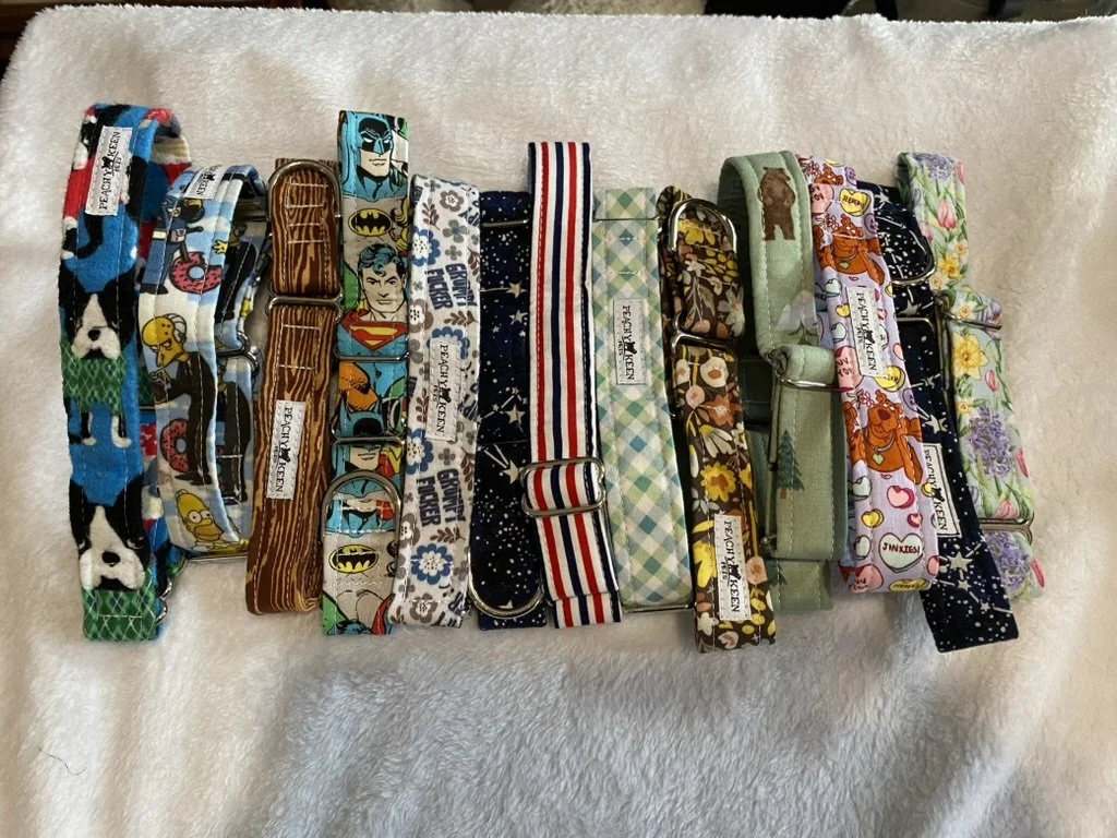 M 1" fabric martingale  *READY TO SHIP*