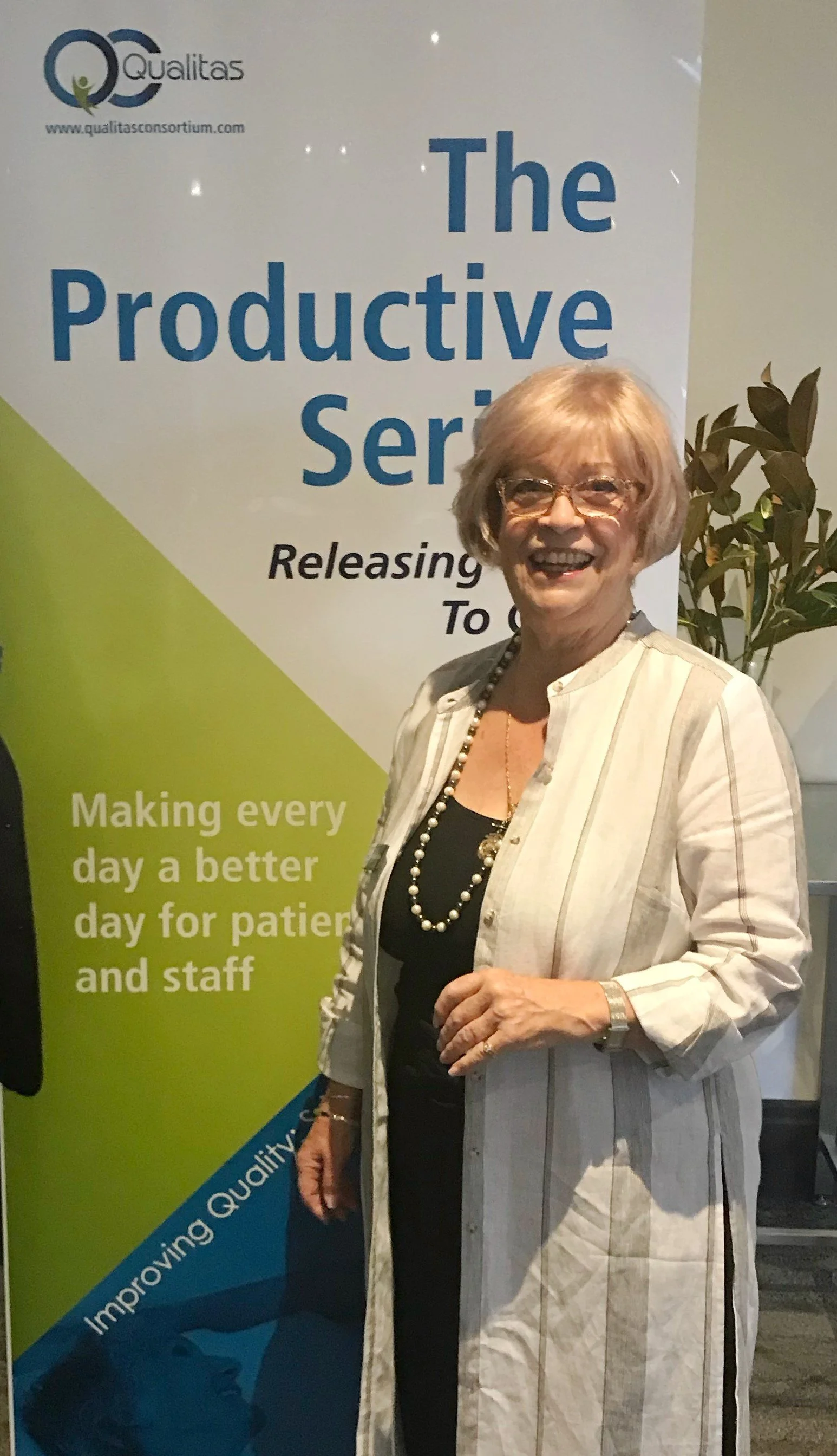 Marion from Mentor Works at a quality improvement conference.