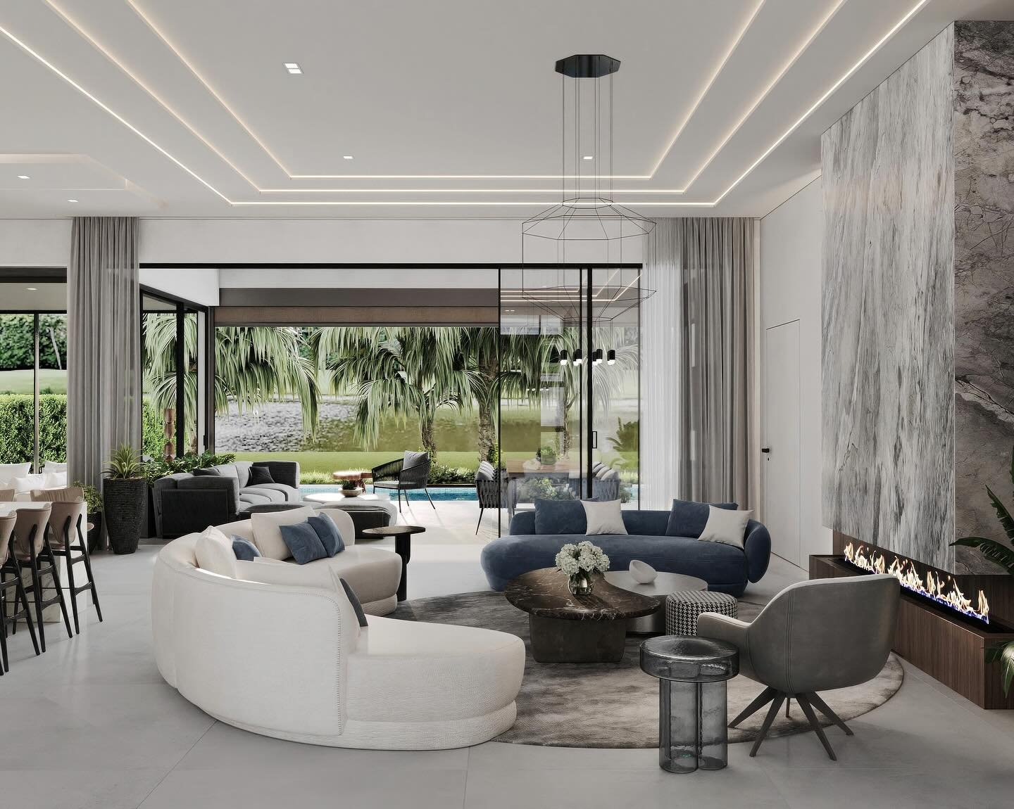 Full home renovation starting with this formal living room. A great representation of luxury living tailored to our clients. 

#marionpigeotdesigns #interiordesigner #moderninterior #bocaratoninteriordesign #interiorinspiration #designmiami #bathroom