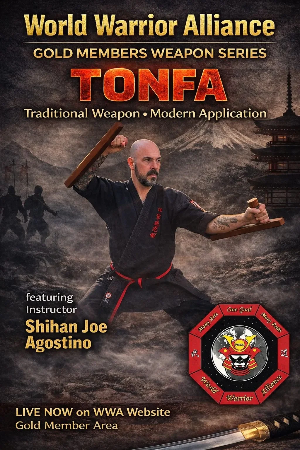 Sign up today, don't miss out!! Just 1 of the many  benefits of being a WWA GOLD member.  Free tutorials from various martial arts masters. Check out our weapon series. Joe Agostino