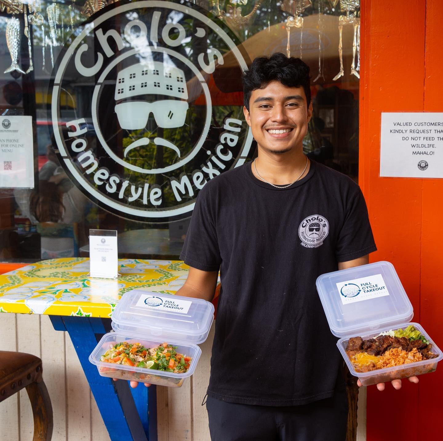 Our next restaurant partner spotlight is @choloshaleiwa ! 

Whats better than delicious  takeout? We&rsquo;d say it&rsquo;s takeout in reusable takeout container 🤙🏾

With this partnership, you will be able to order takeout meals from this long-time