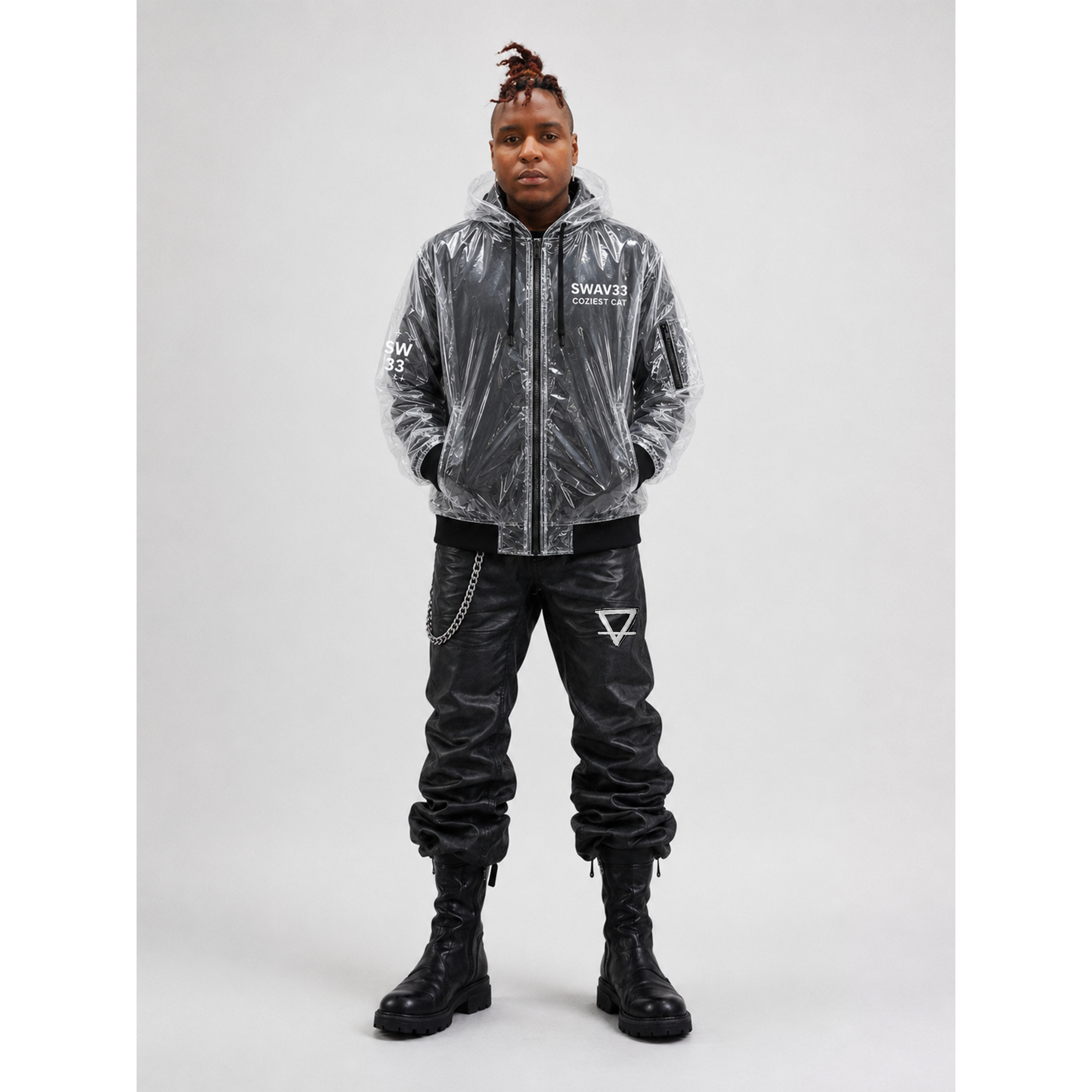 Coziest Cat Rain Shell  Bomber Jacket M.png
